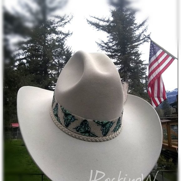 JRW Custom Cowboy Infinity Hat Band Butterflies main image 7